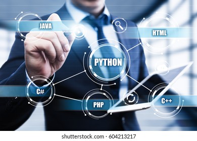 Python Programming Language Web Development Coding Concept