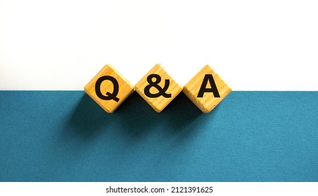 Q and A, questions and answers symbol. Concept words Q and A questions and answers on wooden cubes on a beautiful white background. Business and Q and A questions and answers concept. - Shutterstock ID 2121391625