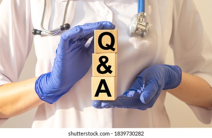 Q And A In Medicine Concept. Questions And Answers For Health Problems. Healthcare And Medical Theme. FAQ