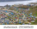 Qaqortoq city in South Greenland.