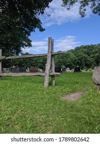 Saint-François-de-l’Île-d’Orléans, Qc/Canada - 08 01 2020 : Cimetery Dating From 1734, Built With The Church Of St-Francois. Witnessing The British Occupation During The Seven Years’ War.