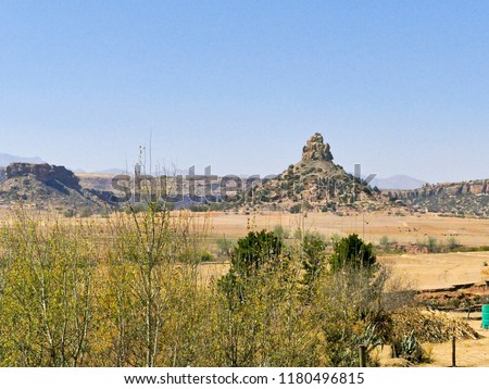 Qiloane, a mountain in Lesotho next to Thaba Bosiu was the inspiration for the Lesotho Hat or mokorotlo.