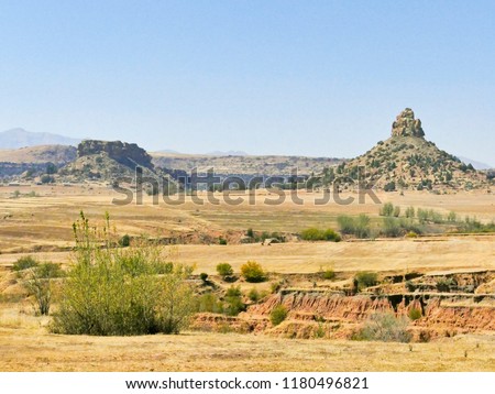 Qiloane, a mountain in Lesotho next to Thaba Bosiu was the inspiration for the Lesotho Hat or mokorotlo.