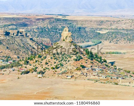 Qiloane, a mountain in Lesotho next to Thaba Bosiu was the inspiration for the Lesotho Hat or mokorotlo.