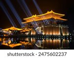 Qingming Riverside Landscape Garden in Kaifeng city, China, famous, travel, landmark