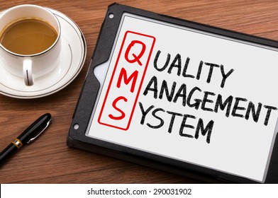 Qms Concept:quality Management System On Tablet Pc