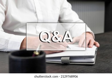 QnA, QA Concept. Business And Legal Faq. Questions And Answers.