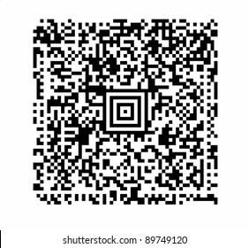 a QR code with attention to realistic detail such as uniform black modules and exact alignments.
