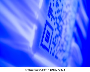 qr code  blue light science technology background - Powered by Shutterstock - Get 15% off with code: PIKWIZARD15