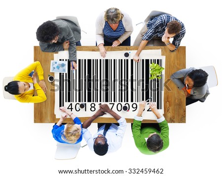 QR Codes Bar Codes Product Systems Shopping Buying Concept