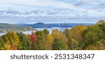 Quabbin Reservoir in Massachusetts in autumn