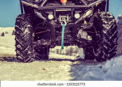 quad on snow detail - Powered by Shutterstock