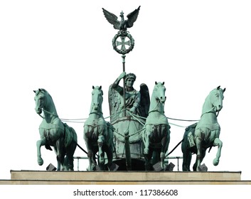 Quadriga Chariot Pulled By Four Horses Stock Photo 117386608 | Shutterstock