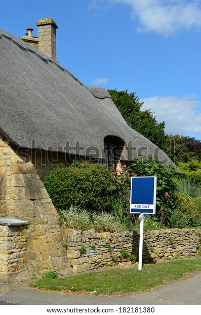 Quaint Thatched Cottage Sale Built Out Stock Photo Edit Now
