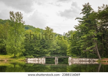 Quaker Lake Area at Allegany State Park in New York State Allegany State Park in New York State
