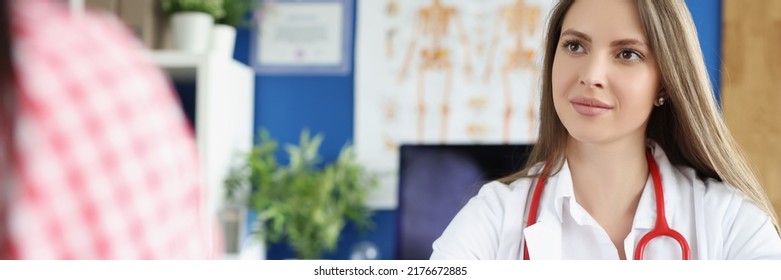 Qualified Female Doctor Give Tablets To Patient For Faster Recovery