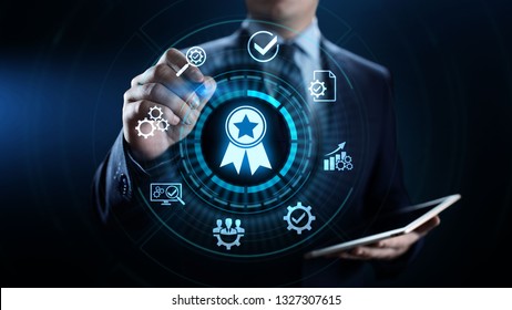 Quality assurance, Guarantee, Standards, ISO certification and standardization concept. - Shutterstock ID 1327307615