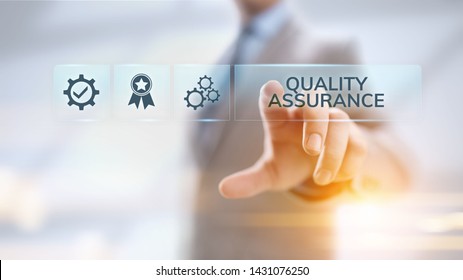 Quality assurance, Guarantee, Standards, ISO certification and standardization concept.