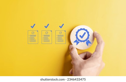 Quality Certificate and Checklist document analyst target marketing planning assignment with quality management. Standardization, certification. Compliance to regulations service and standards.