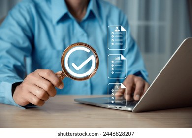 Quality Certificate and Checklist document analyst target marketing planning assignment with quality management. Standardization, certification.