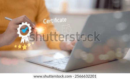 Quality control concept. quality guarantee process and satisfaction with customers, service best certification industrial. service system business certificate standard iso digital technology