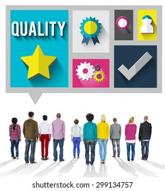 Quality Level Condition Grade Satisfaction Status Stock Photo 299134757 ...