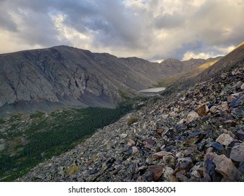 Quandary Peak is the highest summit of the Tenmile Range in the Rocky Mountains of North America and is the most commonly climbed fourteener in Colorado. - Shutterstock ID 1880436004