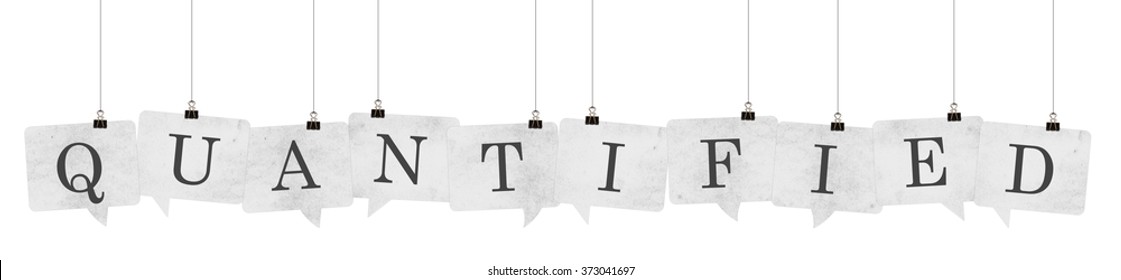 quantified speech bubble word