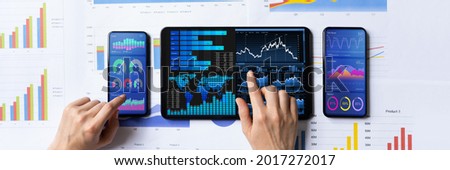 Quantitative Analytics Financial Data Report Results On Smartphone