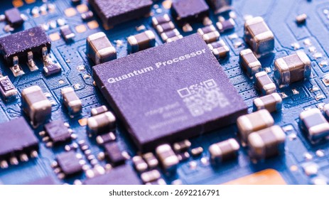 Quantum Processor IC leveraging quantum mechanics for advanced computing. integrated circuits ICs