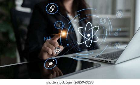 The quantum technology ecosystem as the core of future innovations. Quantum science will power advancements in AI, blockchain, and robotics. Motif