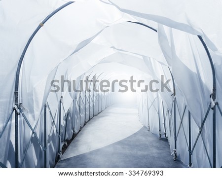 Quarantine Area with retractable Industrial Tunnel walkway