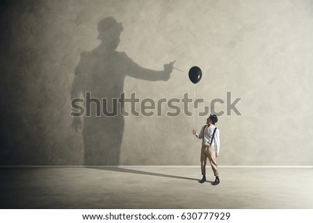 Quarrel with its shadow