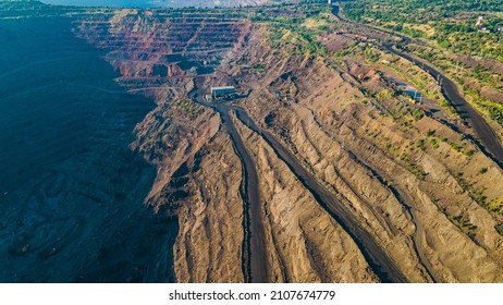 Quarry Iron Ore Mining Top View