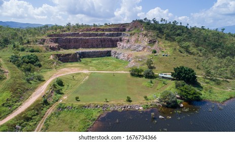 Quarry On The Banks Of Ross River Dam