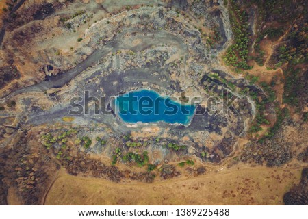 The quarry was opened in 1918 and gradually expanded throughout the 20th century by joining the surrounding smaller quarries. 