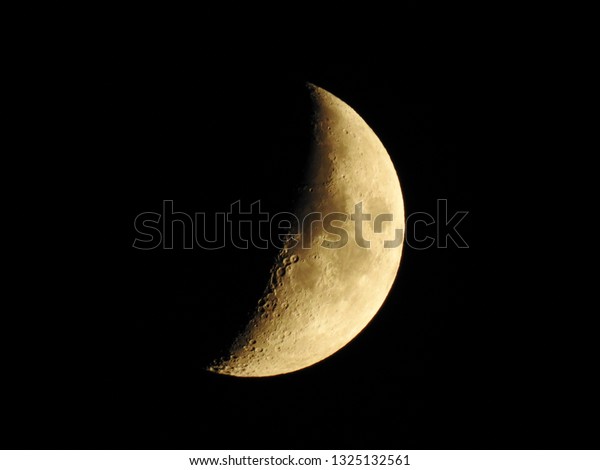 Quarter Moon in the\
Sky