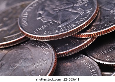 Quarter US Cent Coins, High Resolution