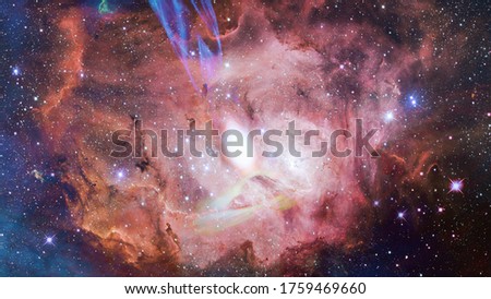 Quasar in deep space. Elements of this image furnished by NASA.