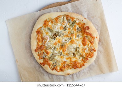 Quatro formagie or four cheese pizza - Powered by Shutterstock