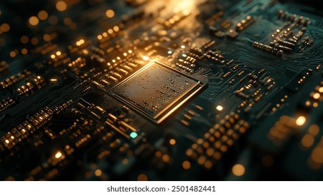 quatum computer ship close up