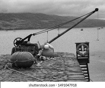 Quayside Crane Isle Of Skye Scotland