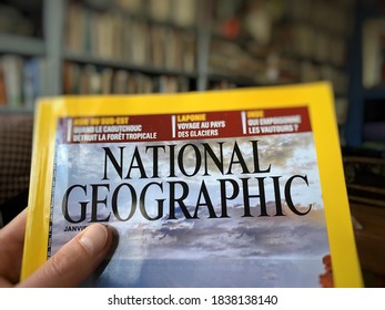 Quebec, Canada - 03/28/2020: National Geographic Magazine