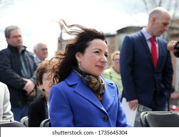 
Quebec, Canada - 06/05/2015: Unveiling Of The Bust Of Camille Laurin With The Presence Of Bernard Landry, Premier Of Quebec From 2001 To 2003 At The Quebec National Assembly In Quebec