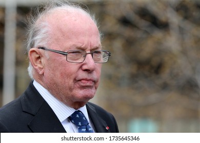 
Quebec, Canada - 06/05/2015: Unveiling Of The Bust Of Camille Laurin With The Presence Of Bernard Landry, Premier Of Quebec From 2001 To 2003 At The Quebec National Assembly In Quebec