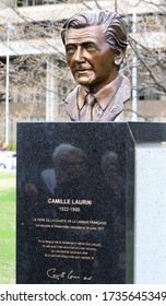 
Quebec, Canada - 06/05/2015: Unveiling Of The Bust Of Camille Laurin With The Presence Of Bernard Landry, Premier Of Quebec From 2001 To 2003 At The Quebec National Assembly In Quebec