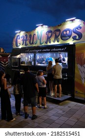 Quebec, Canada - 07-21-2022: ChuMrros Food Truck In Quebec City