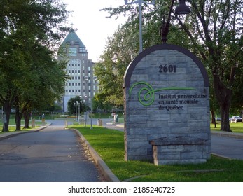 Quebec, Canada - 07-31-2022: Mental Health University Institute Of Quebec