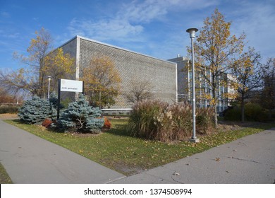 Quebec, Canada, 10 22 2017 : View Of Laval University In Quebec City