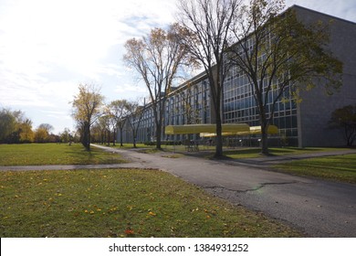 Quebec, Canada, 10 22 2017 : View Of Laval University In Quebec City